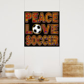 PEAC LIEBE SOCCER POSTER (Küche)