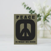 PEACE2 (IWWN) POSTKARTE (Stehend Vorderseite)