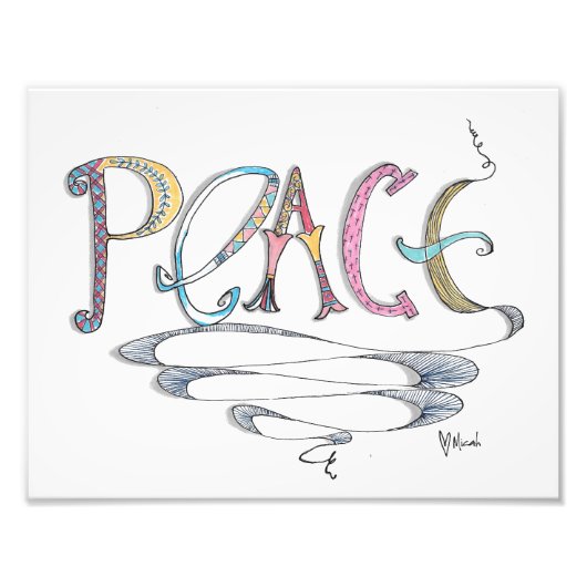 Peace 11 x 8,5 Print Fotodruck (Vorne)
