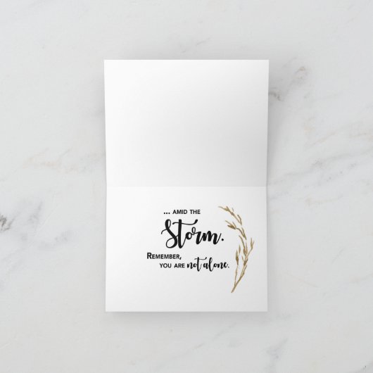 Peace 12 Step Erholung mit Fox on Wood Karte (Innenseite)