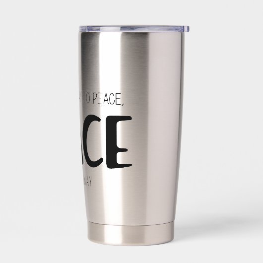 Peace 2 thermobecher (Links)