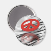 Peace 3D / Reflexion Magnet (Vorderseite/Rückseite)