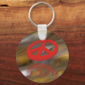Peace 3D / Reflexion Schlüsselanhänger (Vorderseite)