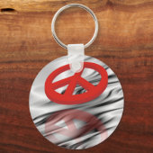 Peace 3D / Reflexion Schlüsselanhänger (Vorderseite)