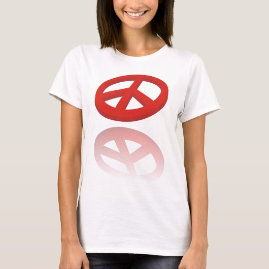 Peace 3D / Reflexion T-Shirt (Vorderseite)
