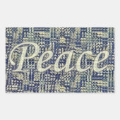 Peace Abounds Rechteckiger Aufkleber (Vorderseite)
