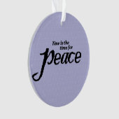 "Peace" Acrylfarben Weihnachtsschmuck Ornament (Vorderseite)