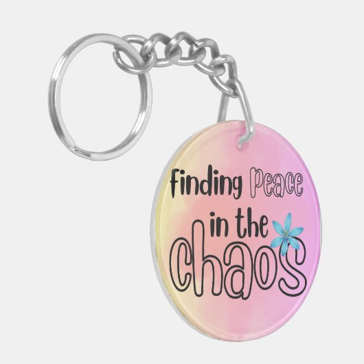 Peace Acrylic Schlüsselanhänger (Vorderseite links)