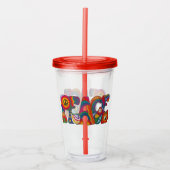 Peace Acrylic Tumbler Acryltrinkbecher (Vorderseite)