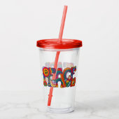 Peace Acrylic Tumbler Acryltrinkbecher (Rückseite)