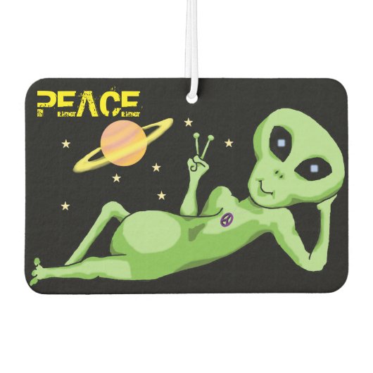 Peace Alien Air Freshener Autolufterfrischer (Vorderseite)