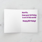 Peace Alien Birthday Card Karte (Innenseite)