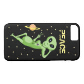 Peace Alien Handy Case (Rückseite (Horizontal))