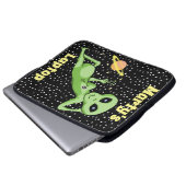 Peace Alien Laptop Case (Vorne Knopf)