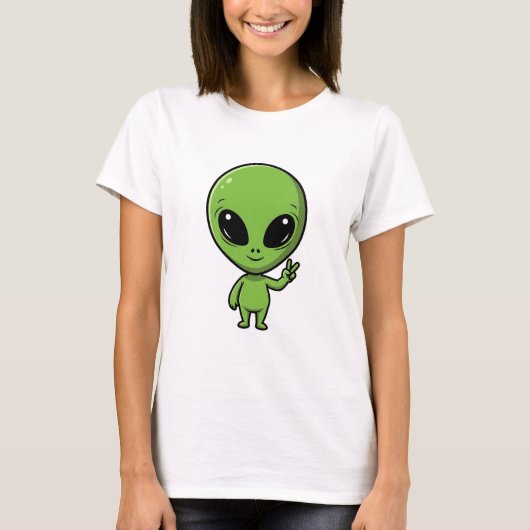 Peace Alien T-Shirt (Vorderseite)
