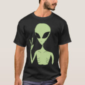 Peace Alien T-Shirt (Vorderseite)