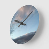 Peace and calm runde wanduhr (Winkel)