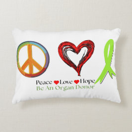 Peace and Hope Organ Donation Awareness Dekokissen