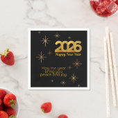 Peace and Joy 2026 Paper Napkin Serviette (Beispiel)