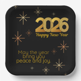 Peace and Joy 2026 Paper Plate Pappteller