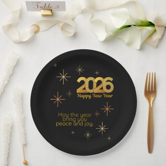 Peace and Joy 2026 Paper Plate Pappteller (Hochzeit)