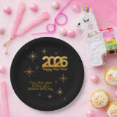 Peace and Joy 2026 Paper Plate Pappteller (Party)