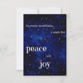 Peace and Joy Christmas Ticket Family Gift Coupon (Rückseite)