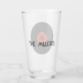 Peace and joy vinylrecord design glas (Rückseite)