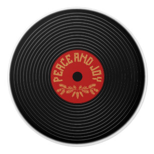 Peace and joy vinylrecord design keramikknauf