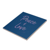 PEACE-and-Love-Purple Fliese (Seite)