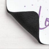 PEACE-and-Love-Purple Mousepad (Ecke)