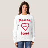 peace and love sweatshirt (Vorne ganz)