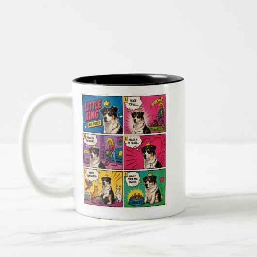 Peace And Snacks Comic Hund Kaffeetasse (Links)