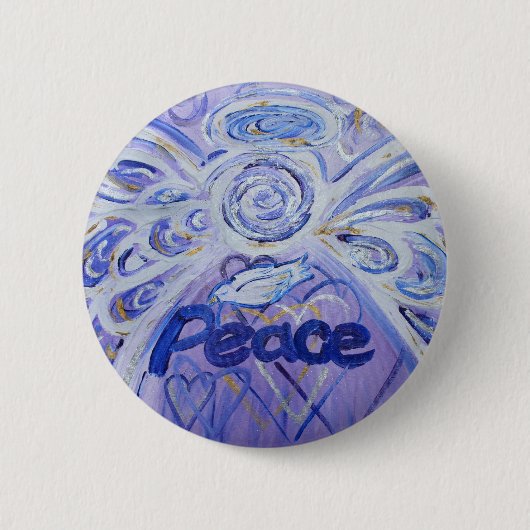 Peace Angel Art Button Button Pendant (Runde) (Vorderseite)
