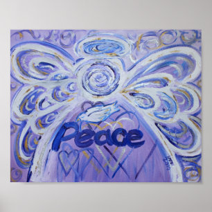 Peace Angel Inspiration Art Print Poster