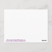 Peace Angel Postcard Postkarte (Rückseite)