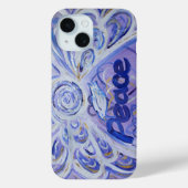 Peace Angel Word Art Custom iPhone Case (Rückseite)