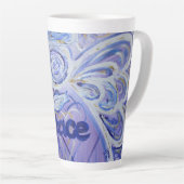 Peace Angel Word Art Custom Latte Tasse Cup (Rechte Ecke)