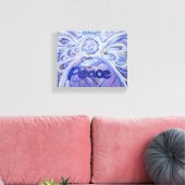 Peace Angel Word Art Malerei Wrapped Canvas Leinwanddruck (Insitu (Wohnzimmer))