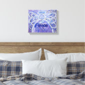 Peace Angel Word Art Malerei Wrapped Canvas Leinwanddruck (Insitu (Schlafzimmer))