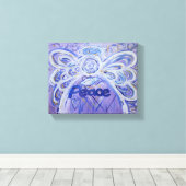 Peace Angel Word Art Malerei Wrapped Canvas Leinwanddruck (Insitu (Holzboden))