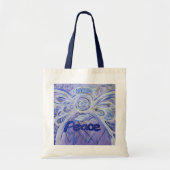 Peace Angel Word Art Tragetaschen (Vorne)