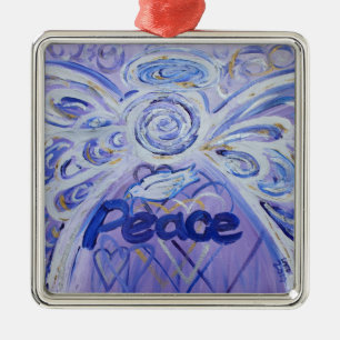 Peace Angel Word Kunst - Ein perfektes Wochenende Ornament Aus Metall