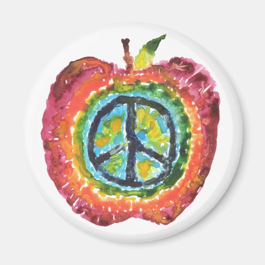 Peace Apple Magnet (Vorne)