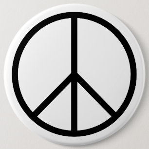 Peace B&W Button