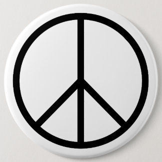 Peace B&W Button
