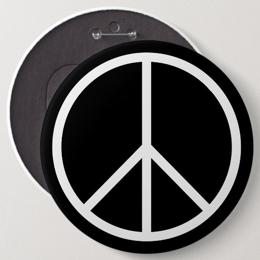 Peace B&W Button (Vorne & Hinten)