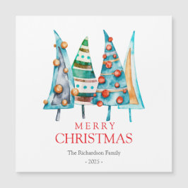 Peace Baby Doodle Pine Weihnachtsbaum Geschenke Magnetkarte