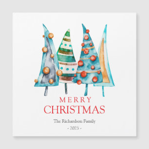 Peace Baby Doodle Pine Weihnachtsbaum Geschenke Magnetkarte