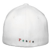 "Peace" Baseball Cap Bestickte Baseballkappe (Rückseite)